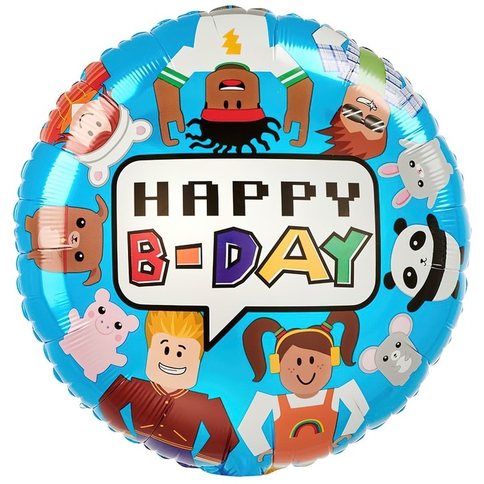 Шар фольгированный 18" &laquo;HB Party Блоки Виртуальный мир S40&raquo;