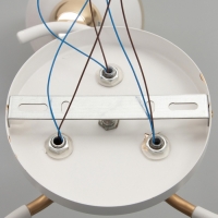 Люстра "Анден" 3хЕ27 40Вт бело-золотой 51х51х22 см