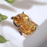 Брошь &laquo;Сова&raquo; мультяшная, цветная в золоте