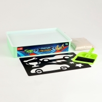 Планшет &laquo;Рисование песком&raquo;, 27 х 39 см, песок 1 кг, трафарет, набор для творчества