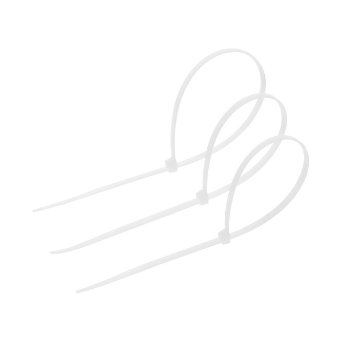 Хомут нейлоновый для стяжки, ТУНДРА, 3,6х250 мм, белый, 100 шт