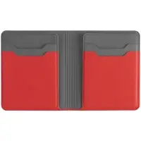 Картхолдер с отделением для купюр Dual, красный