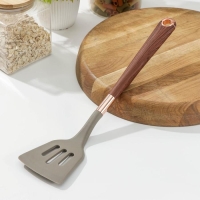 Лопатка с прорезями Доляна &laquo;Лакруа&raquo;, 33,5 см, цвет серый/коричневый