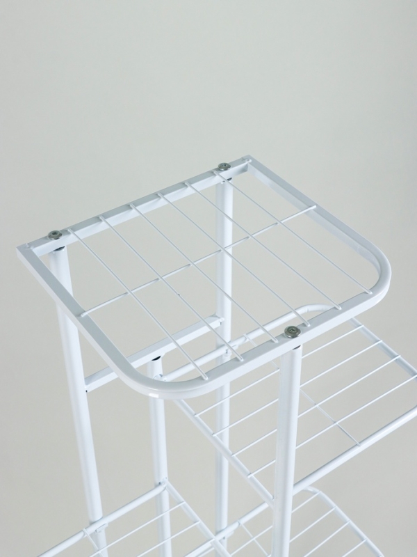 Подставка для цветов Greengo, 7 полок, 43 &times; 22 &times; 126 см, напольная, металл, белая