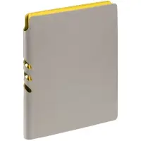 Ежедневник Flexpen, недатированный, серебристо-желтый
