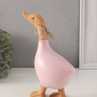 Сувенир полистоун "Утка с ромашками и тюльпанами" 17х7,5х21,5 см