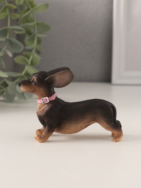 Сувенир полистоун "Такса с летящими ушами" 10х3х6,5 см