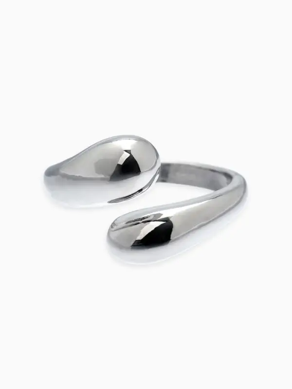 Кольцо "Капли БО", цвет золото безразмерное