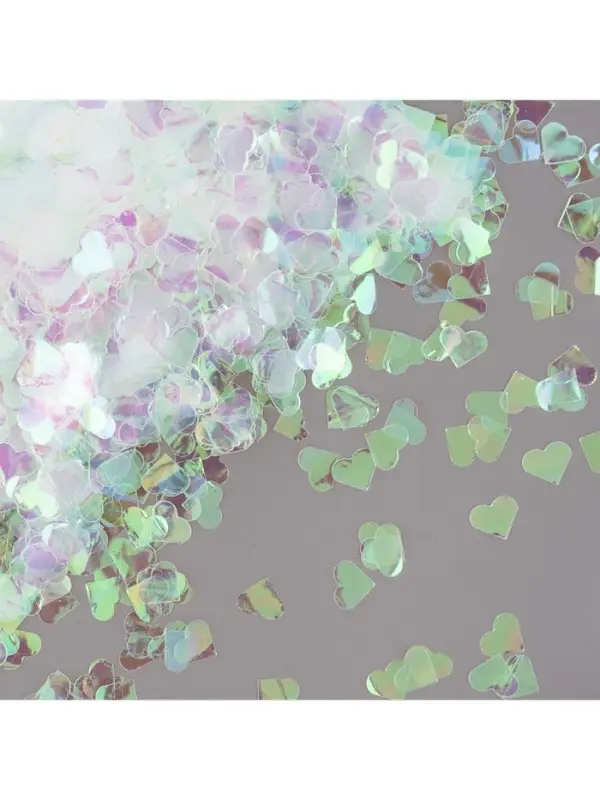 Конфетти &laquo;Сердце&raquo; перламутровый, хамелеон, 1.5 см, 50 г
