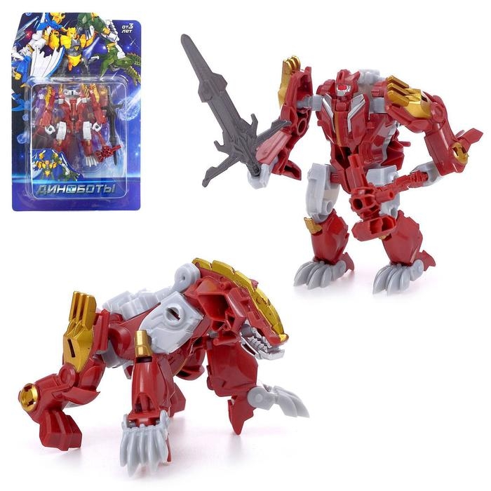 Робот &laquo;Динобот&raquo;, трансформируется, 5 видов, собирается в 1 робота
