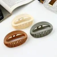 Крабик для волос &laquo;Леона&raquo;, овал классика матовый, 8.5 см, МИКС