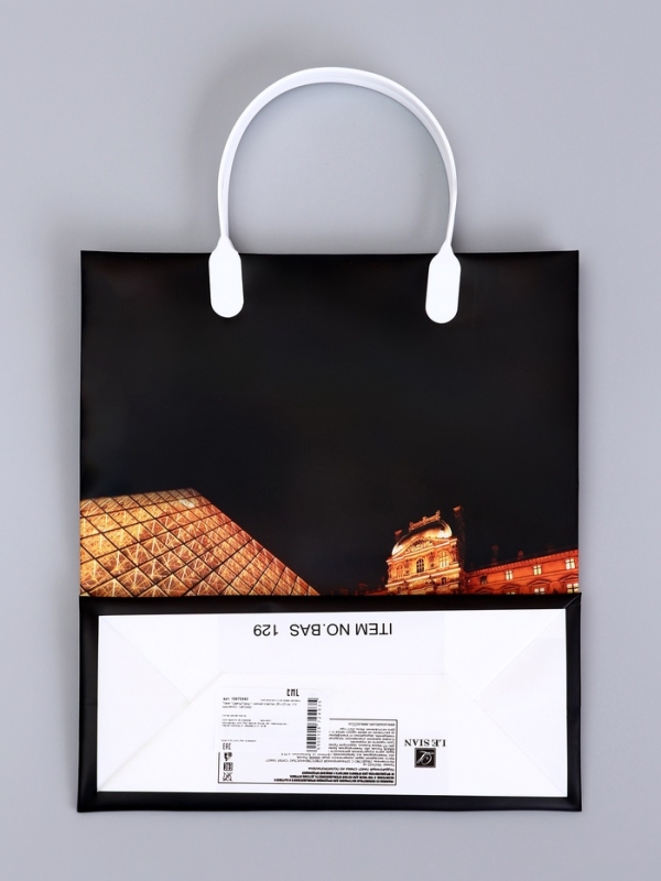 Пакет "Цветы/Город ", мягкий пластик, 26 x 23 см, 110 мкм МИКС