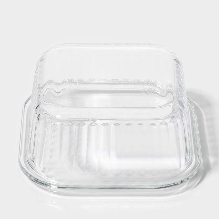 Контейнер для еды из жаропрочного стекла Доляна &laquo;Шиаду&raquo;, квадратный, 520 мл, 13&times;6,5 см