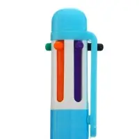 Ручка шариковая многоцветная, автоматическая &laquo;Фламинго&raquo; 6 цветов, МИКС (штрихкод на штуке)