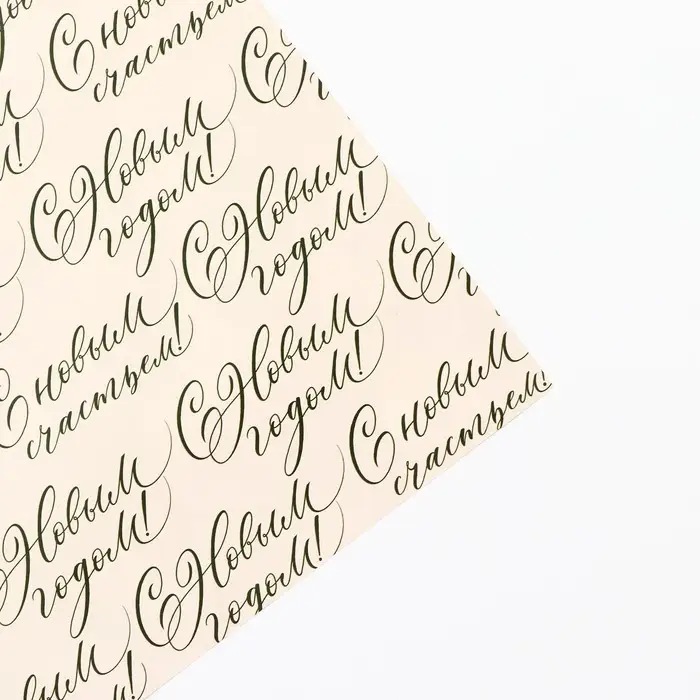 Упаковочная бумага на новый год глянцевая двухсторонняя &laquo;Сказочный праздник&raquo;, 50 х 70 см