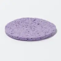 Спонж для умывания, круглый, фиолетовый