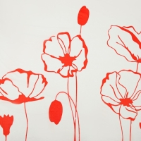 Скатерть без основы одноразовая &laquo;Маки&raquo;, 110&times;220 см, МИКС