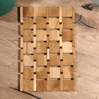 Коврик из тикового дерева, 30х20х0,7 см