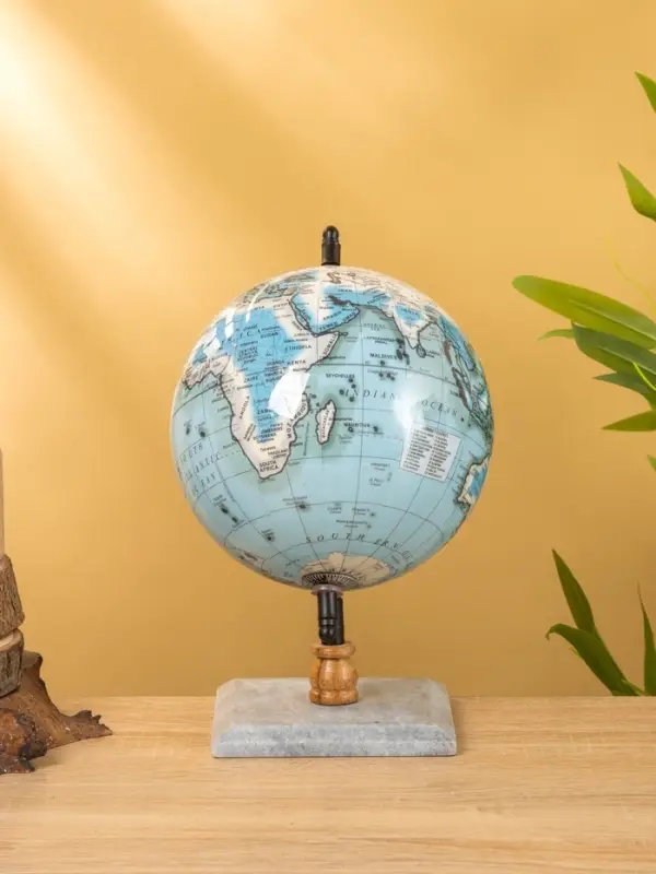 Глобус сувенирный 18х15х25 см, подставка мрамор