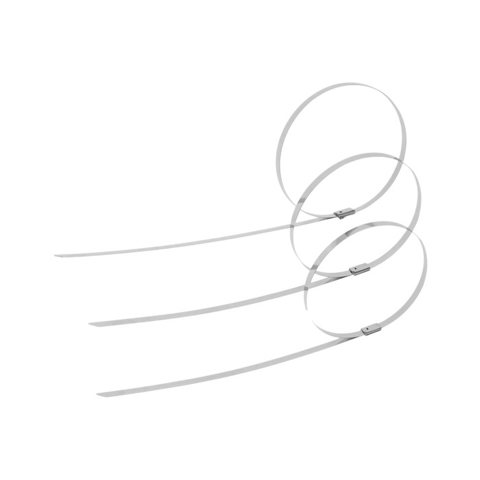 Стяжки из нержавеющей стали ТУНДРА, 4.6x400 мм, 100 шт.