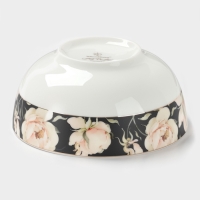 Салатник 14х7 см WY  "Pink O'hara", чёрный