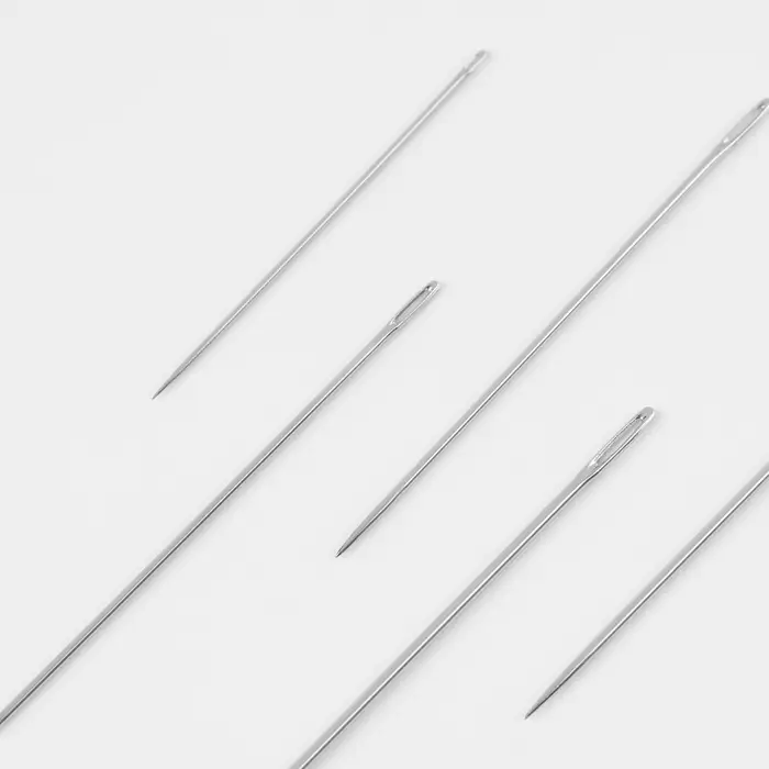 Иглы швейные &laquo;Ассорти&raquo;, d=0.5/0.6/0.7/0.8 мм, 3-5.1 см, 10 шт.