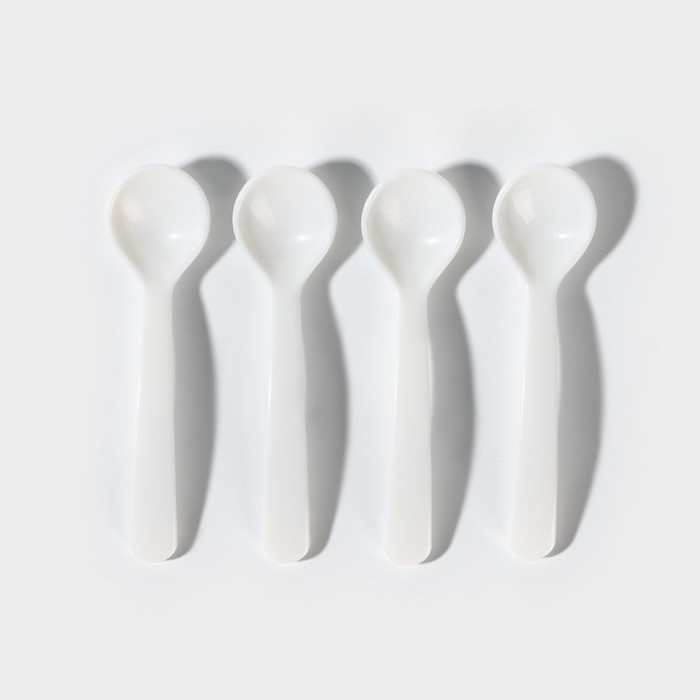 Органайзер для специй вращающийся, 4 ячейки, 2-х ярусный, 23&times;13,5 см, цвет белый