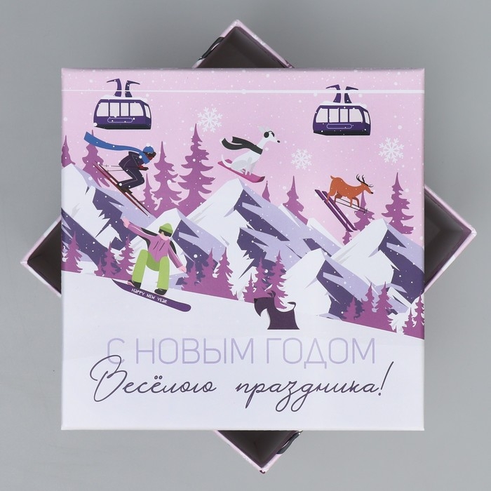 Набор подарочных коробк 6 в 1 &laquo;С Новым годом&raquo;, 10 х 10 х 6 &ndash; 20 х 20 х 11 см, Новый год