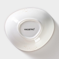 Салатник фарфоровый Magistro &laquo;Церера&raquo;, 440 мл, 15,5&times;13,4 см, цвет белый