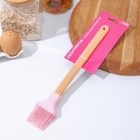 Кисть Доляна &laquo;Эко&raquo;, силикон, 29&times;5 см, цвет розовый