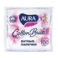 Ватные палочки Aura Beauty Cotton Buds, 100 шт.