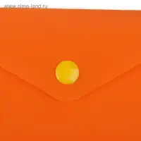 Папка-конверт на кнопке, А6, 180 мкм, вертикальная, глянцевая, МИКС