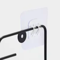 Полка для ванной угловая 3-х ярусная 20,5*20,5*52 см, цвет черный