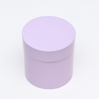 Набор круглых коробок 5в1 Сирень перламутровая", 20 &times; 20 ‒15 &times; 15 см