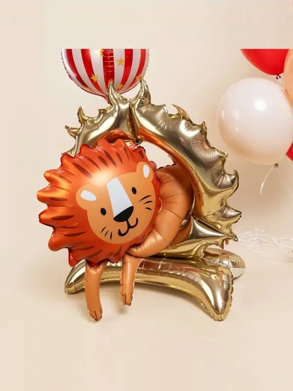 Воздушный шар фольгированный 3D 44" &laquo;Цирк. Лев&raquo;, только под воздух