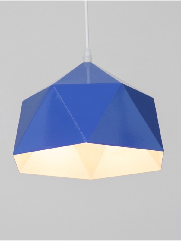 Светильник Edward 1х40Вт Е27 пр-1м синий 25х21,5х18см