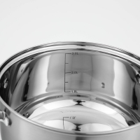 Кастрюля из нержавеющей стали Доляна &laquo;Гретте&raquo;, 3,2 л, d=20 см, с крышкой, капсульное дно, индукция