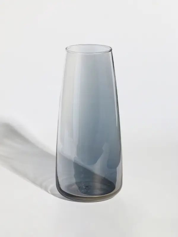 Ваза стекло настольная "Кэнди" 22х9х6,5 см, серый