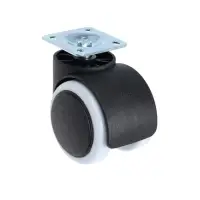 Колесо мебельное ТУНДРА, d=50 мм, на площадке 35х35 мм, набор 4 шт