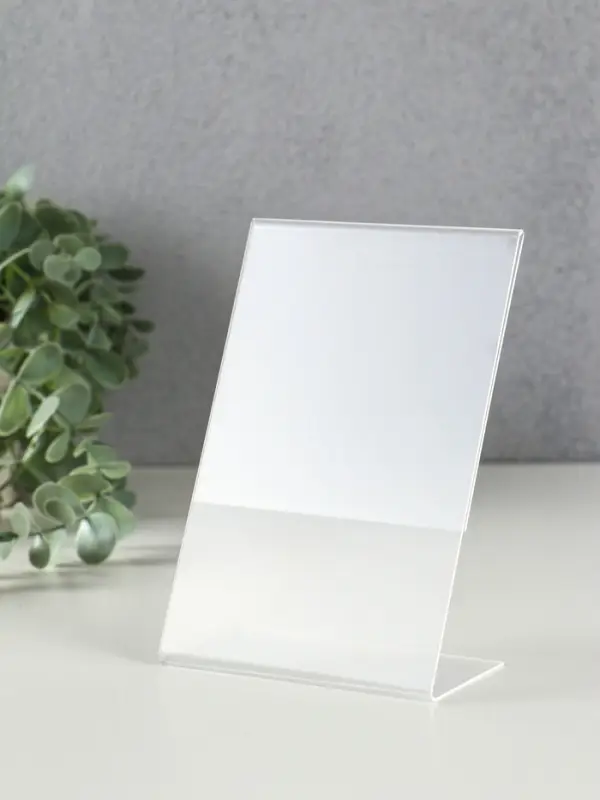 Фоторамка пластик 10х15 см, А6, вертикальная, прозрачная, набор 5 шт