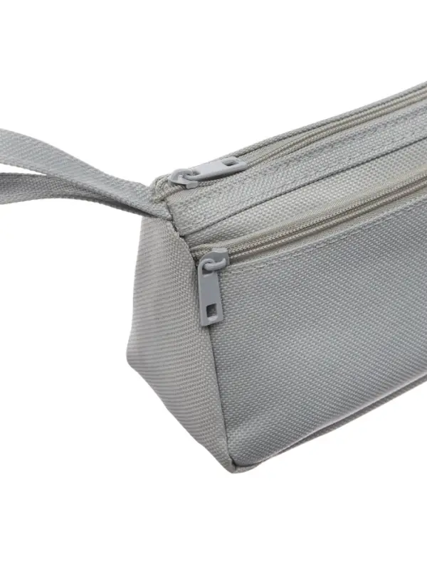 Пенал школьный &laquo;Классика&raquo;, 2 отделения, на молнии, серый