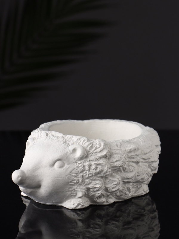 Фигурное кашпо "Ёжик" 15х11х5 см