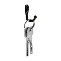 Крючок мебельный ТУНДРА TKO001, однорожковый, черный, 50 шт.