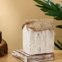 Сувенир "Дом" дерево Албезия 9х11х11 см, цв. белый