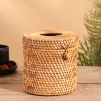 Салфетница плетёная 15х15х14 см, ротанг  МИКС