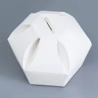 Коробка складная, 10&times;10&times;13 см, белая