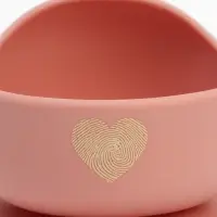 Тарелка детская на присоске и ложка, розовый, Mum&Baby