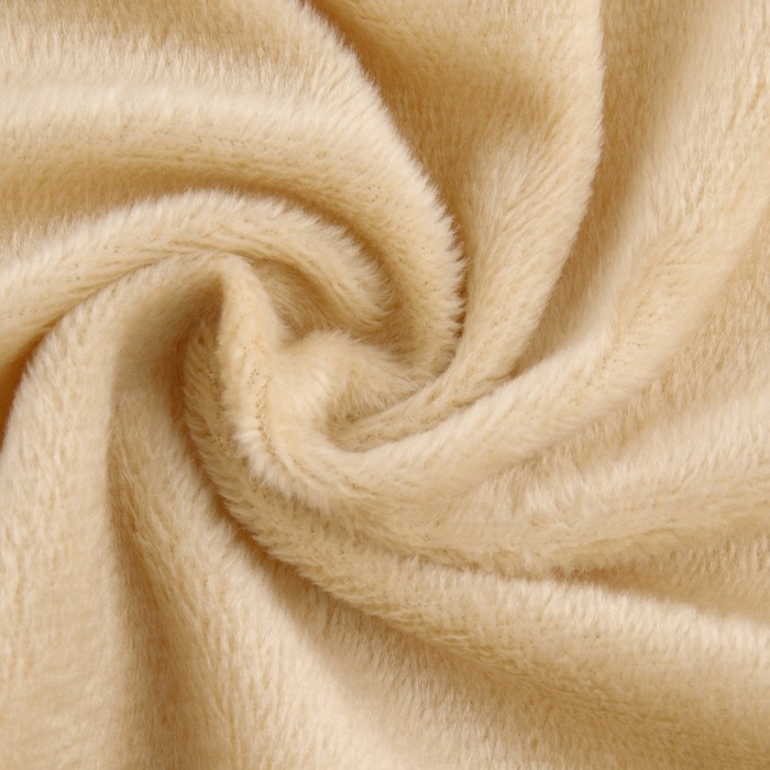 Лоскут плюш, 50 &times; 50 см, 220 г/м, цвет бежевый №34