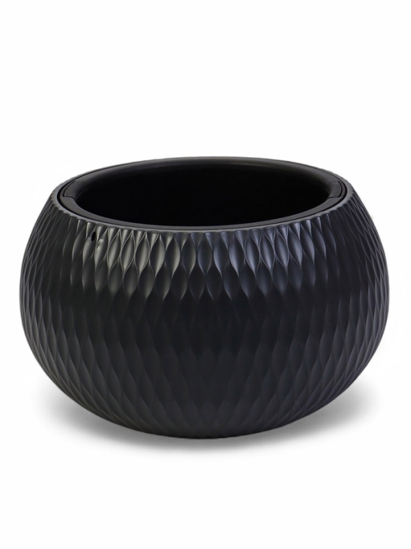 Кашпо "Жемчужина" подвесное 7л, графитовый