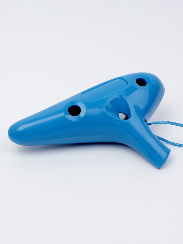 Окарина Music Life 12 отверстий, синяя, 14,8 х 9,2 х 4,6 см